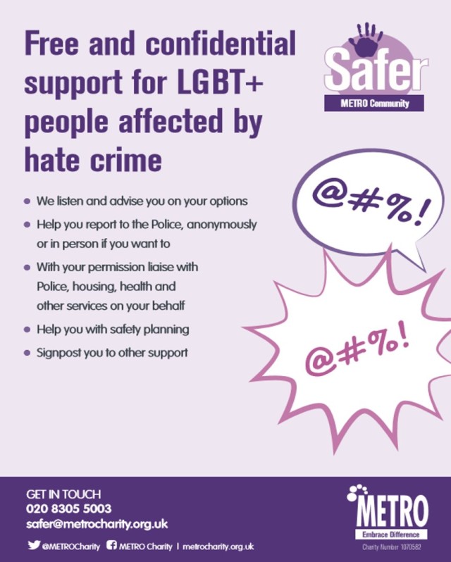 Mretro Charity - Hate Crime Leaflet